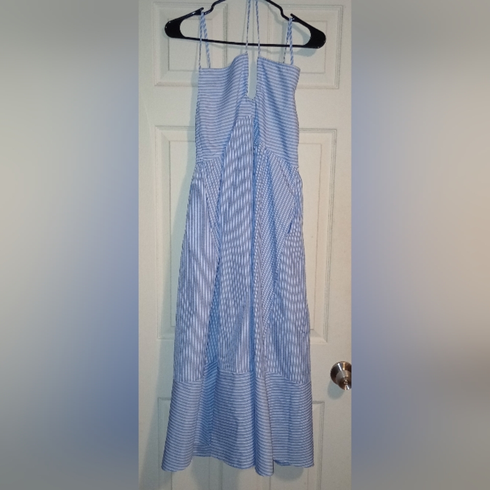NWT Hers And Mine Striped Maxi Dress Size Small